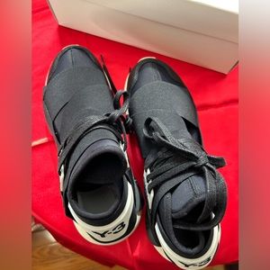 Y-3 Black and White Sneakers